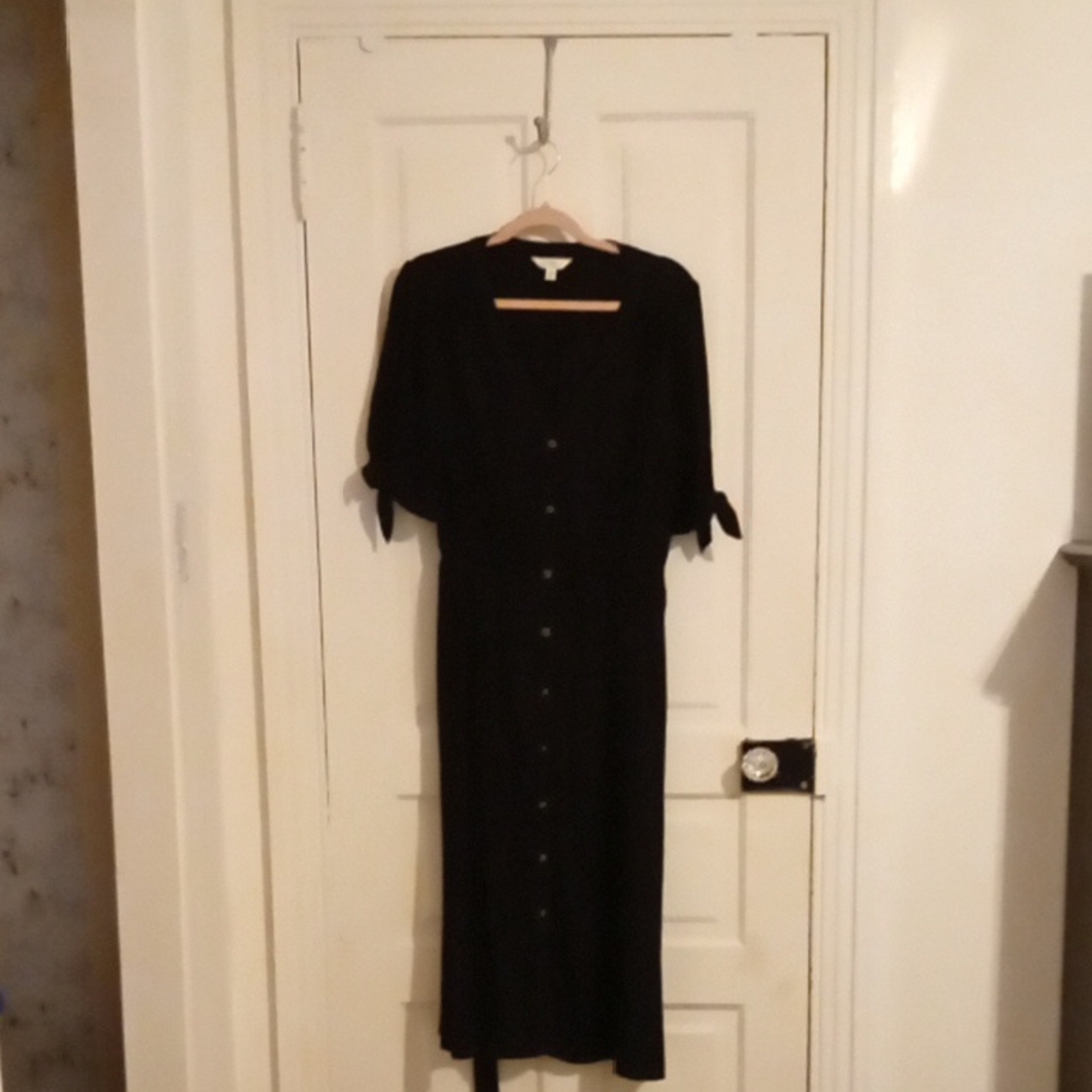 Time and Tru Black Scoop Neck Sundress